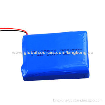 7.4V Rechargeable Li-polymer Battery, 5,000mAh Capacity